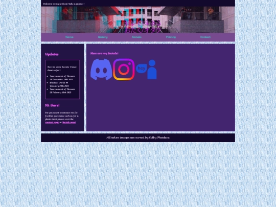 Socials screenshot
