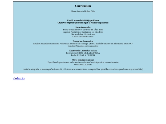 blog/curriculum screenshot