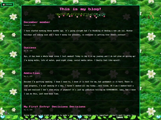 blog screenshot