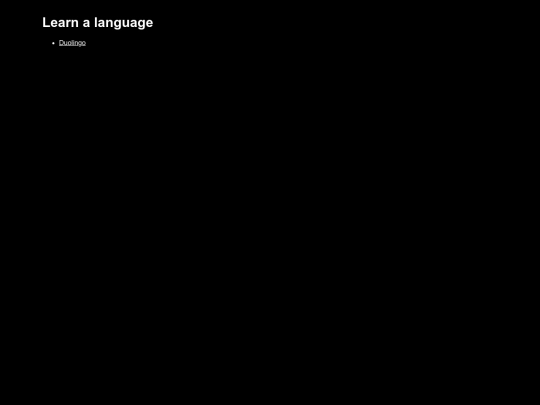 language screenshot