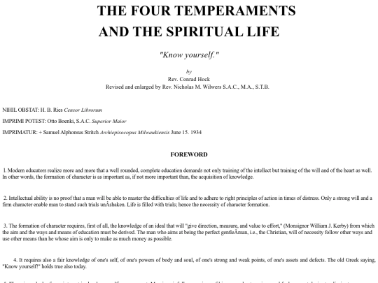 temperaments screenshot