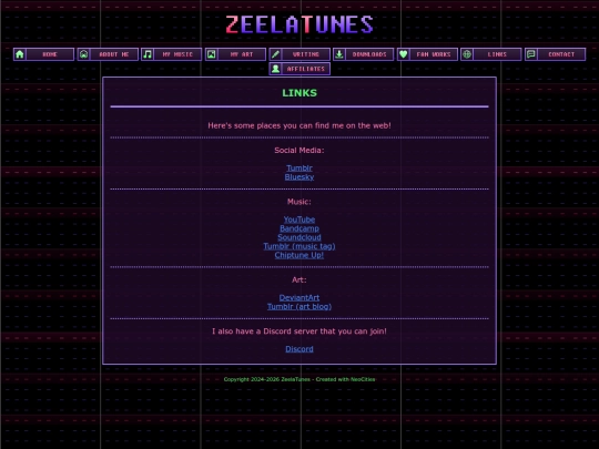 links screenshot