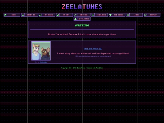 writing screenshot
