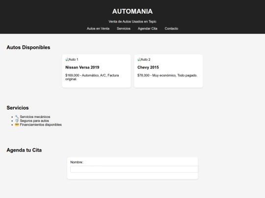 index screenshot