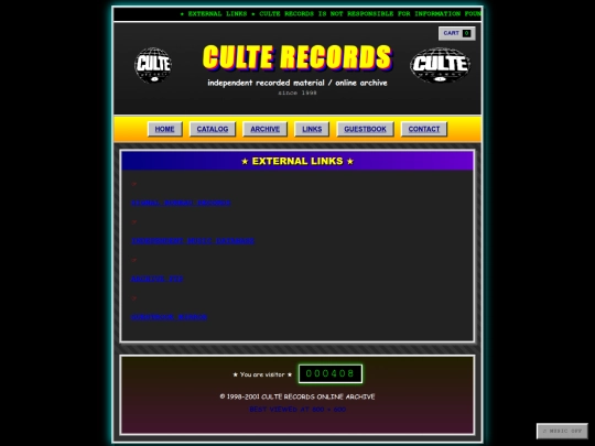links screenshot