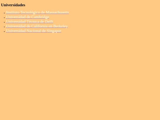 TIC/PROYECTO/univesidades screenshot