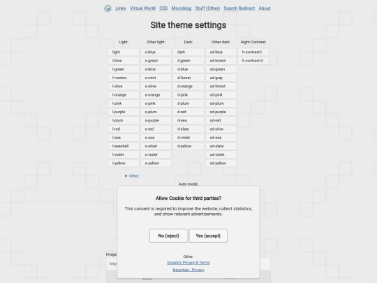 pages/themes screenshot