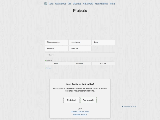 projects screenshot