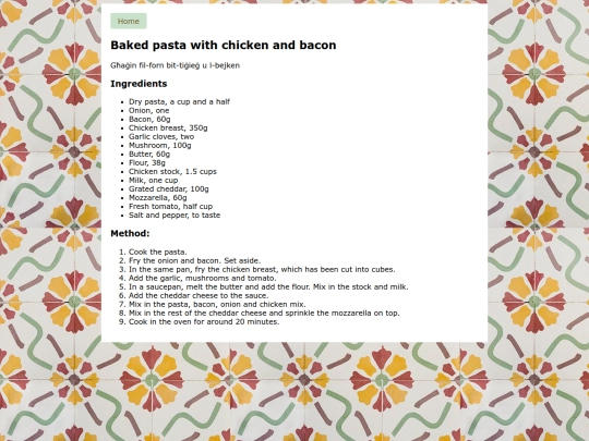 recipes/bakedpasta screenshot