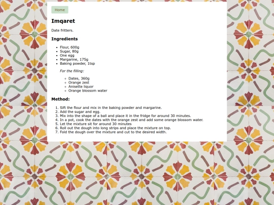 recipes/imqaret screenshot