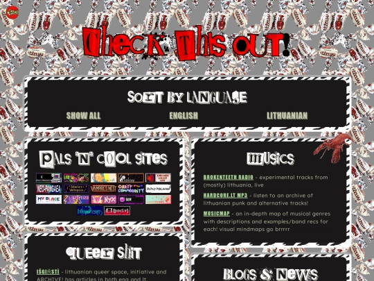 links screenshot