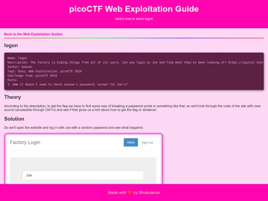 guide/ctf/picoctf/web/logon screenshot
