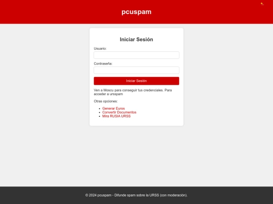 RUSIA URSS/PCUSPAM screenshot