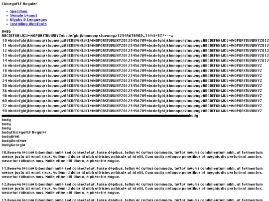 Fonts/webfontkit-20240123-133627/chicagoflf-demo screenshot