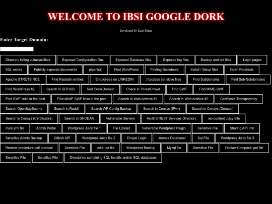 index screenshot