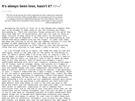 blog screenshot