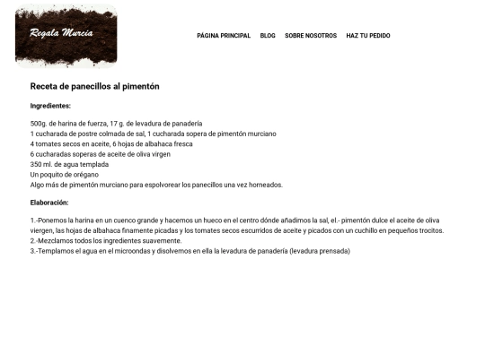 receta screenshot