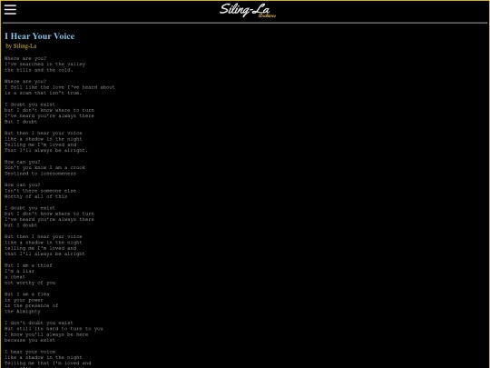 poems/i-hear-your-voice screenshot