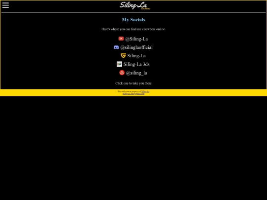 socials screenshot