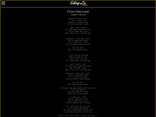 songs/christian/i-love-you-lord screenshot
