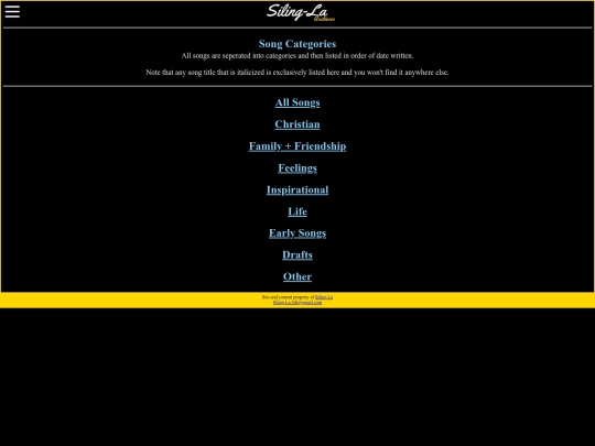songs screenshot