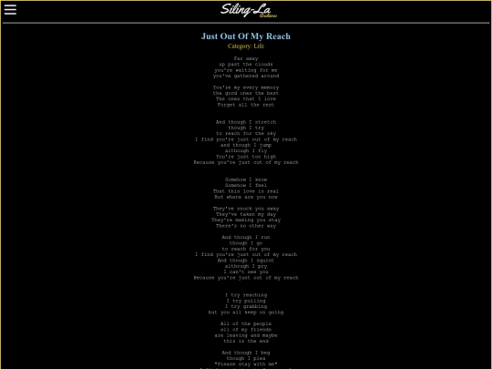 songs/life/just-out-of-my-reach screenshot