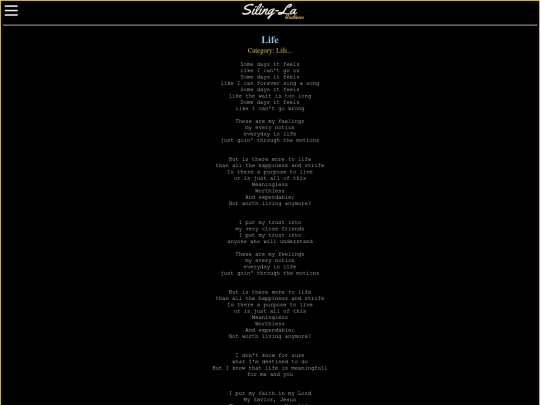 songs/life/life screenshot