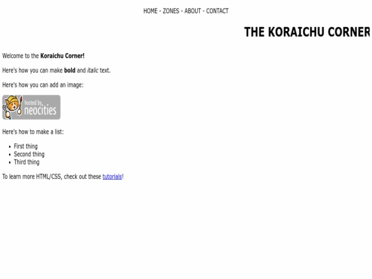 index screenshot