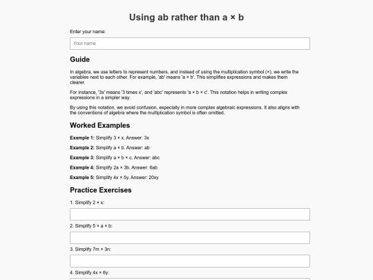 mathsalgebra screenshot