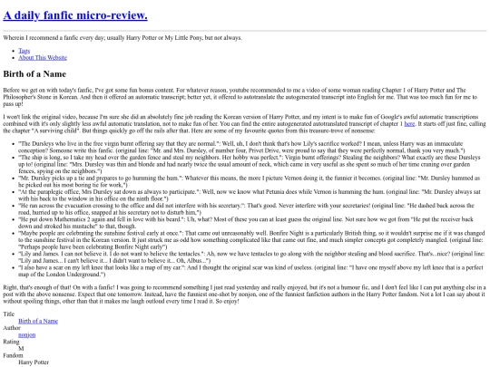 posts/birth of a name screenshot