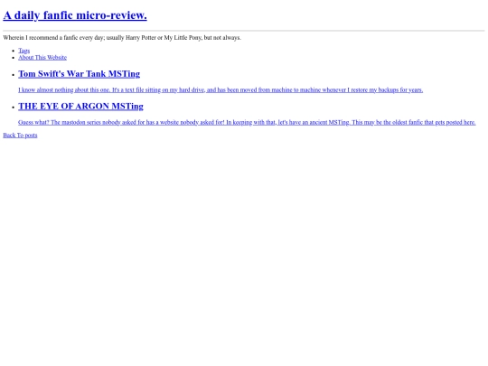 tags/Fandom-Mystery-Science-Theater-3000 screenshot