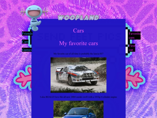 woopland/html/cars screenshot