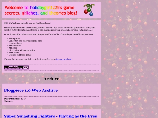 holidaygirl1225 screenshot