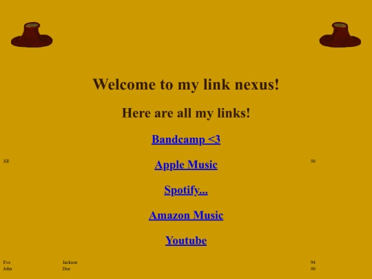 Linktree screenshot