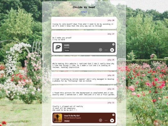 Microblog screenshot