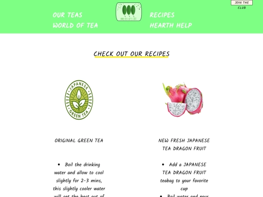 recipes screenshot