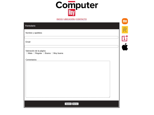 proyecto-web/contacto screenshot