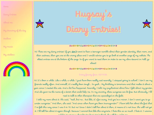 diary screenshot