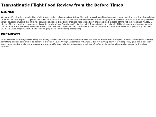 food_review screenshot