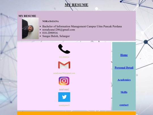 contact screenshot