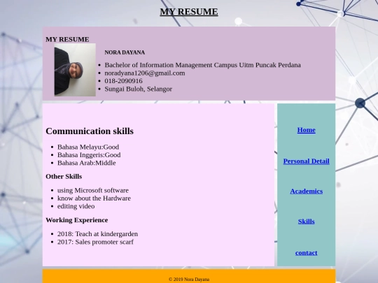 skills screenshot