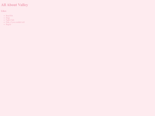 valley's added sites/valleyaboutme screenshot