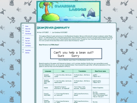 funfacts/beanfever screenshot