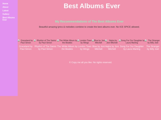 albums screenshot