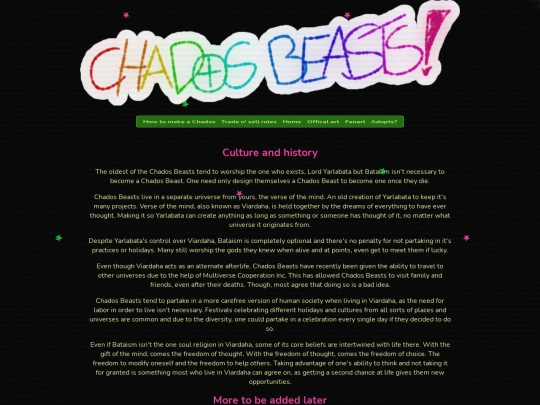 ChadosBeastsLore screenshot
