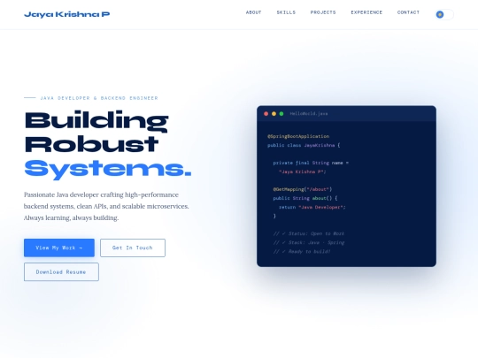 Portfolio screenshot