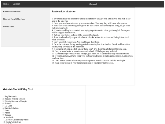 General screenshot