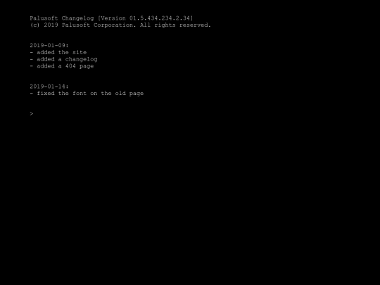 changelog screenshot
