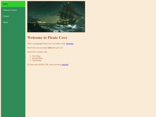 index screenshot