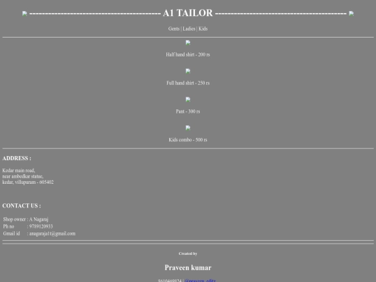 a1tailor/gents screenshot